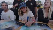 Des célébrités du monde du surf seront présentes, ici Pauine Ado